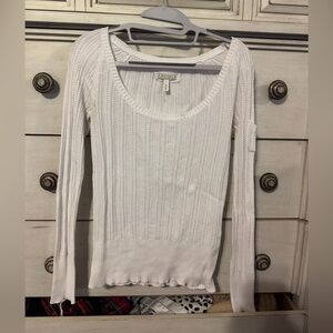 Old Navy White Dainty Long Sleeve Shirt